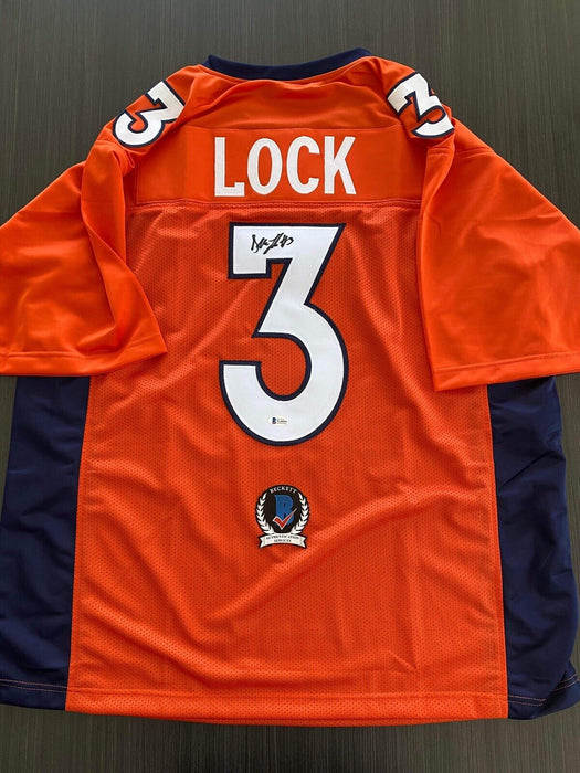 Drew Lock Denver Broncos Autographed Custom Jersey Beckett