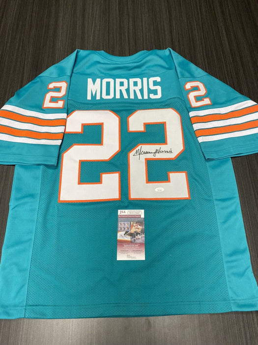 Mercury Morris Miami Dolphins Autographed Custom Jersey JSA