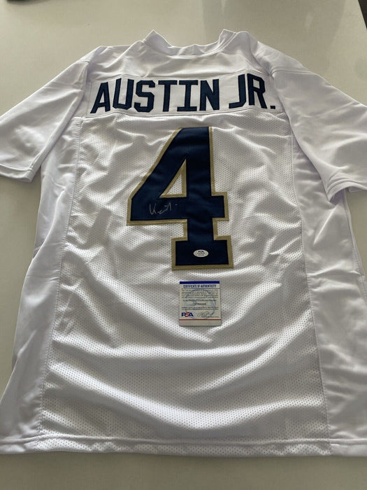 Kevin Austin Jr Notre Dame Fighting Irish Autographed Custom Jersey PSA