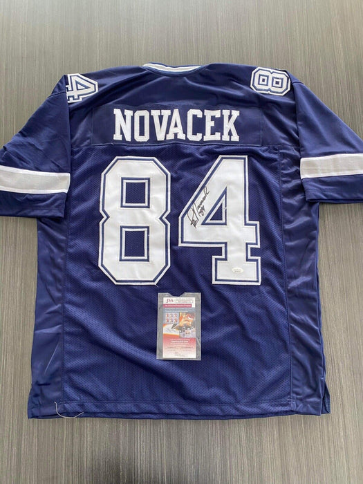 Jay Novacek Dallas Cowboys Autographed Custom Jersey JSA