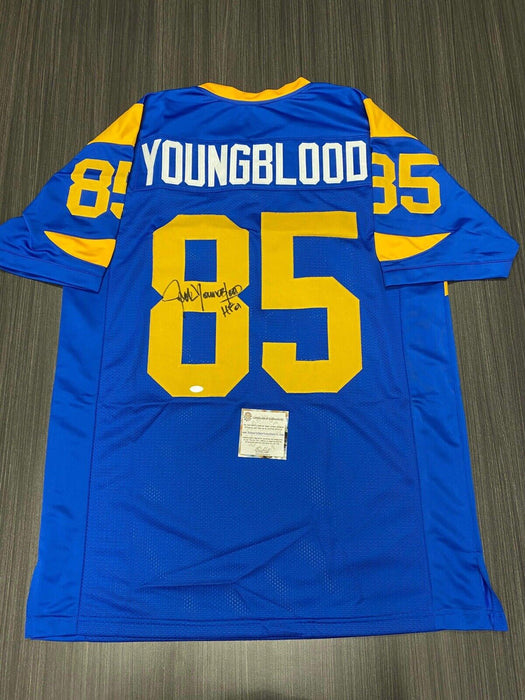 Jack Youngblood Los Angeles Rams Autographed Custom Jersey Schwartz