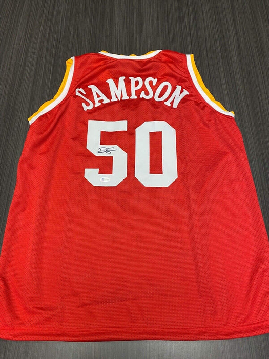 Ralph Sampson Houston Rockets Autographed Custom Jersey Beckett