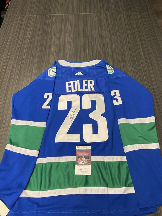 Alex Edler Vancouver Canucks  Autographed Custom Jersey JSA