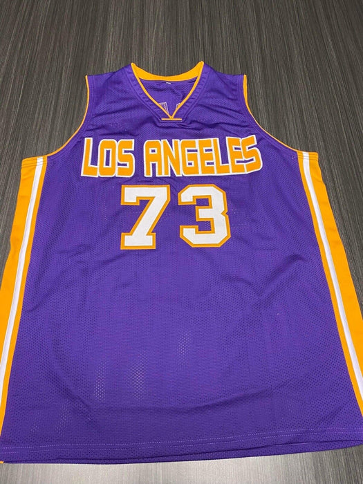 Dennis Rodman Los Angeles Lakers Autographed Custom Jersey Beckett