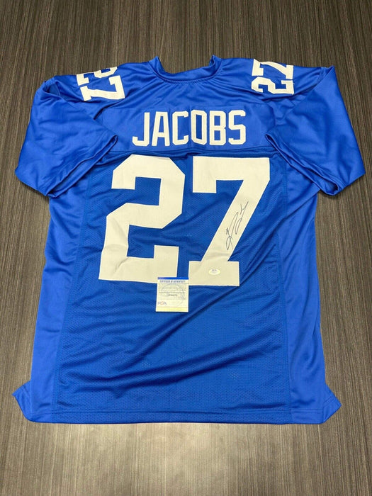 Brandon Jacobs New York Giants Autographed Custom Jersey PSA