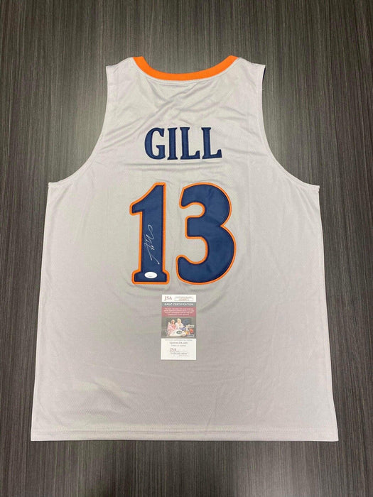 Anthony Gill Virginia Cavaliers Autographed Custom Jersey JSA