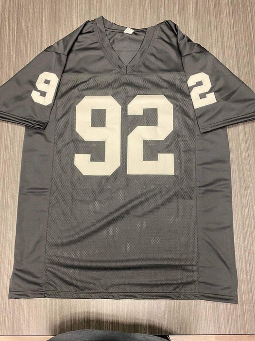 Richard Seymour Oakland Raiders Autographed Custom Jersey Beckett