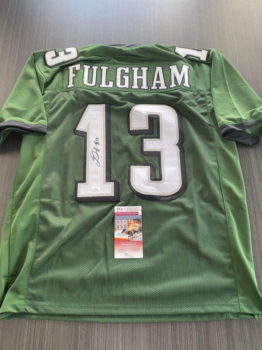 Travis Fulgham Philadelphia Eagles Autographed Custom Jersey JSA