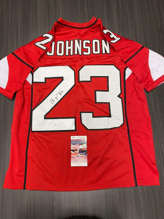 Chris Johnson Arizona Cardinals Autographed Custom Jersey JSA