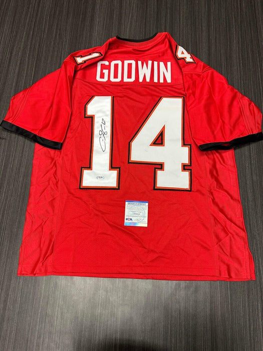 Chris Godwin Tampa Bay Buccaneers Autographed Custom Jersey PSA