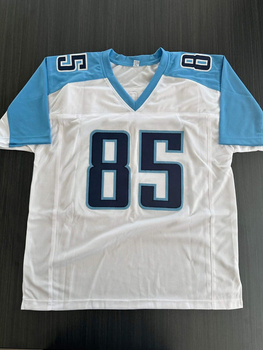 Derrick Mason Tennessee Titans Autographed Custom Jersey JSA