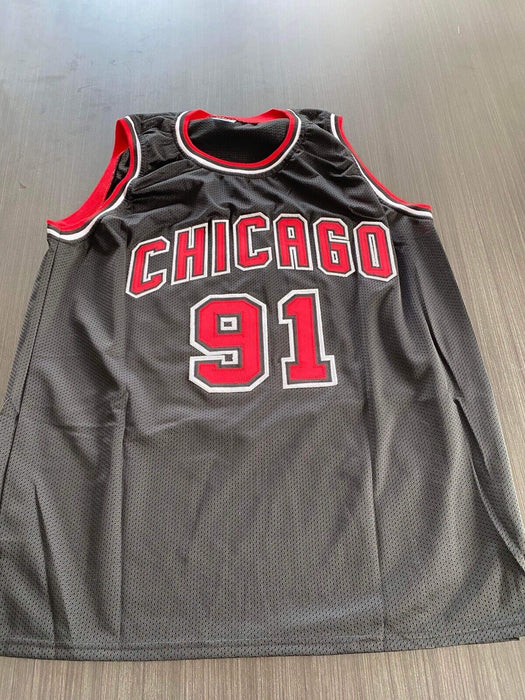 Dennis Rodman Chicago Bulls Autographed Custom Jersey JSA