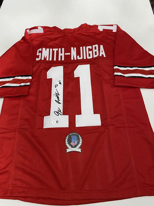 Jaxon Smith Njigba Ohio State Buckeyes Autographed Custom Jersey Beckett