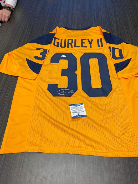 Todd Gurley II Los Angeles Rams Autographed Custom Jersey Beckett