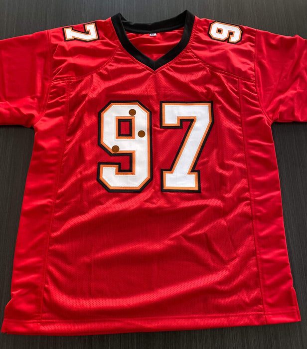 Simeon Rice Tampa Bay Buccaneers Autographed Custom Jersey Beckett