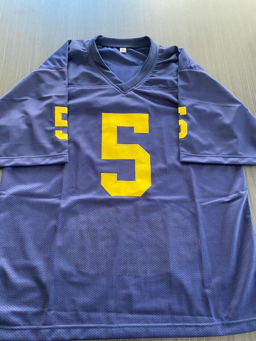 Jabril Peppers Michigan Wolverines Autographed Custom Stat Jersey JSA