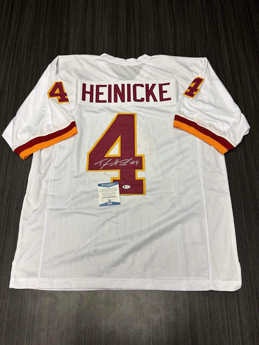 Taylor Heinicke Washington Commanders Autographed Custom Jersey Beckett