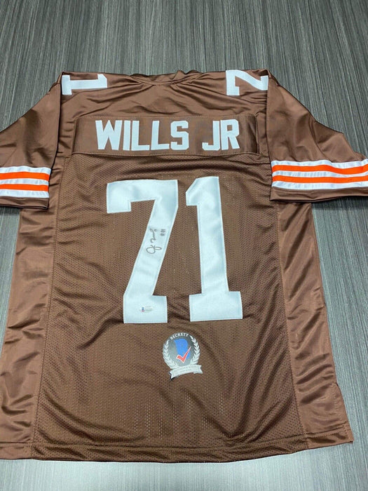 Jedrick Wills Jr. Cleveland Browns Autographed Custom Jersey Beckett