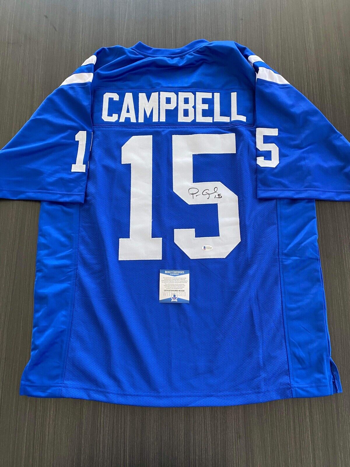 Parris Campbell Signed Indianapolis Colts Jersey high quality (Beckett)