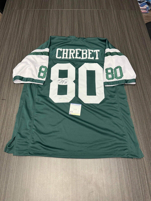 Wayne Chrebet New York Jets Autographed Custom Jersey PSA