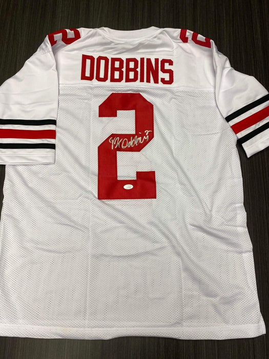 JK Dobbins Ohio State Buckeyes Autographed Custom Jersey JSA