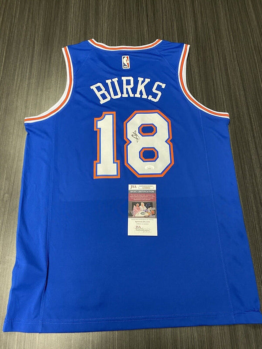 Alec Burks New York Knicks Autographed Custom Jersey JSA