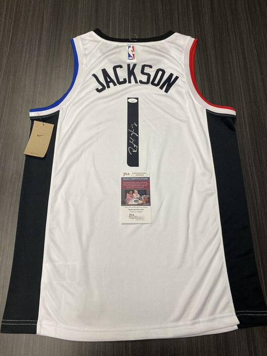 Reggie Jackson Los Angeles Clippers Autographed Custom Jersey JSA