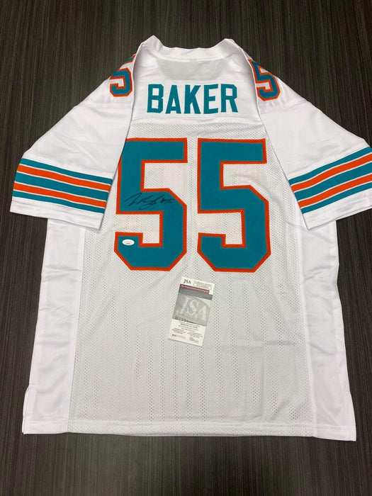 Jerome Baker Miami Dolphins Autographed Custom Jersey JSA