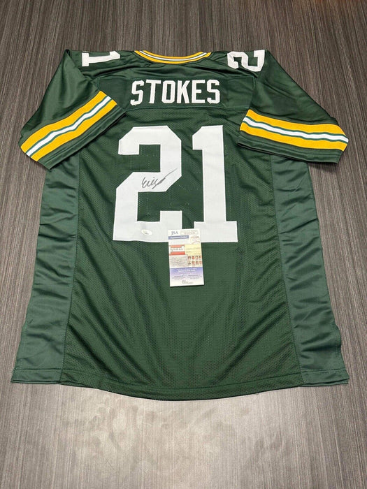 Eric Stokes Green Bay Packers Autographed Custom Jersey JSA