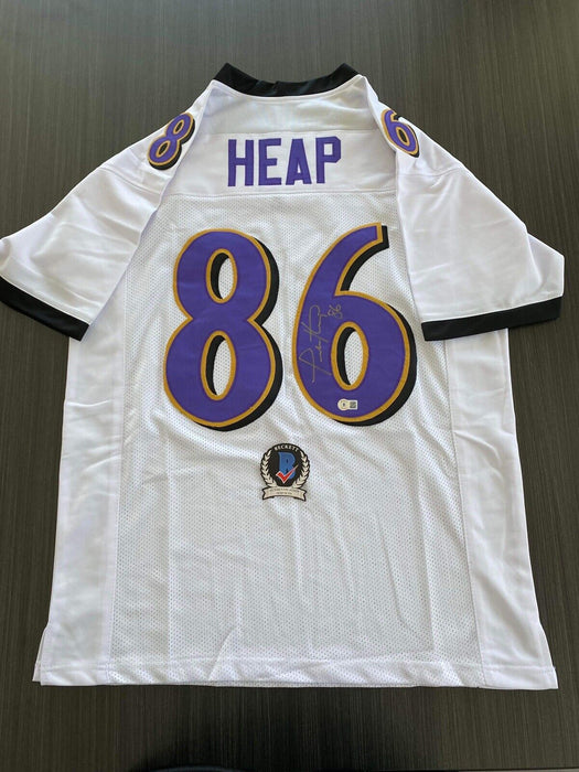 Todd Heap Baltimore Ravens Autographed Custom Jersey Beckett