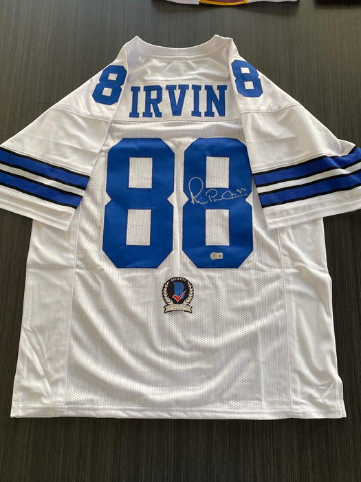 Michael Irvin Dallas Cowboys Autographed Custom Jersey Beckett