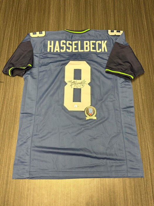 Matt Hasselbeck Seattle Seahawks Autographed Custom Jersey Beckett