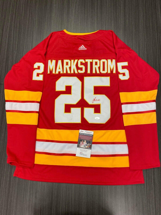 Jakob Markstrom Calgary Flames Autographed Custom Jersey JSA