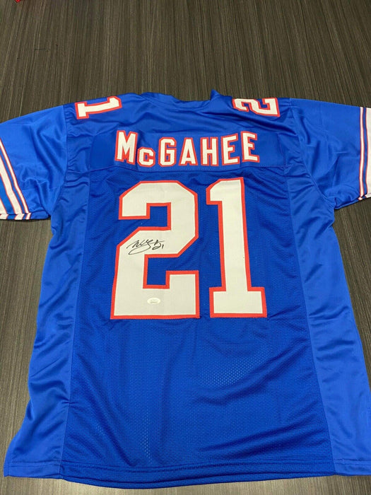 Willis McGahee Buffalo Bills Autographed Custom Jersey JSA