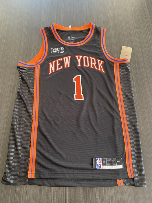 Obi Toppin New York Knicks Autographed Custom Jersey JSA