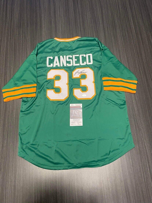 Jose Canseco Oakland Athletics Autographed Custom Jersey JSA