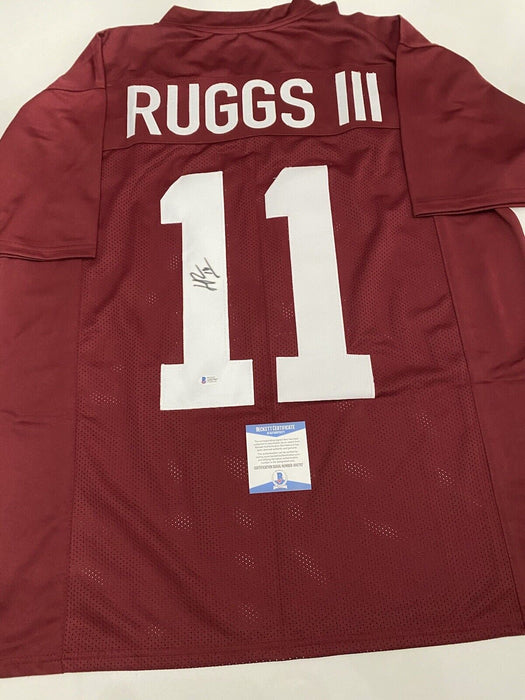 Henry Ruggs Alabama Crimson Tide Autographed Custom Jersey Beckett