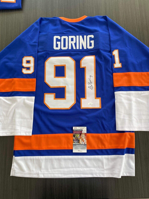 Butch Goring New York Islanders Autographed Custom Jersey JSA