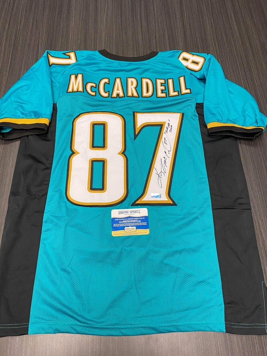 Keenan McCardell Jacksonville Jaguars Autographed Custom Jersey Radtke Inscribed