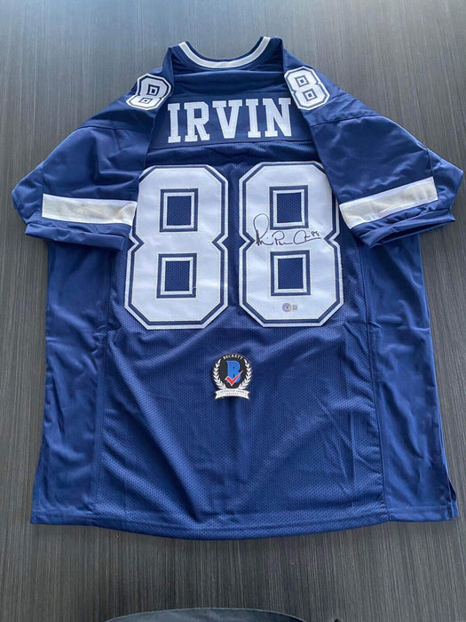 Michael Irvin Dallas Cowboys Autographed Custom Jersey Beckett