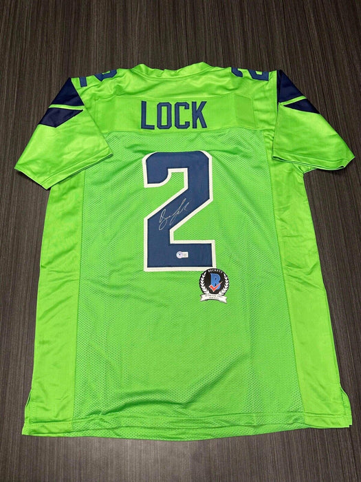 Drew Lock Seattle Seahawks Autographed Custom Jersey Beckett