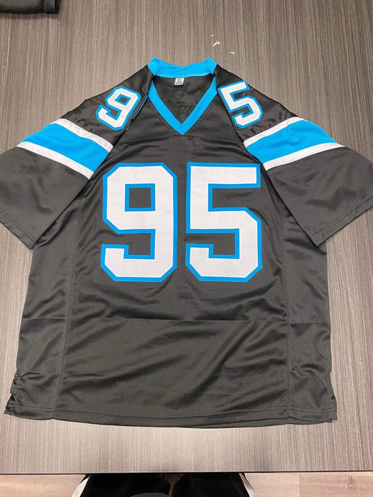 Derrick Brown Carolina Panthers Autographed Custom Jersey Beckett