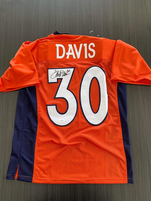 Terrell Davis Denver Broncos Autographed Custom Jersey JSA