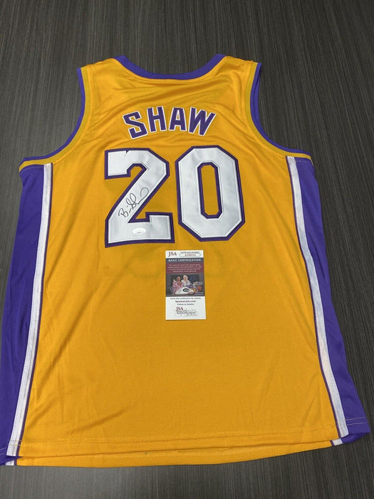 Brian Shaw Los Angeles Lakers Autographed Custom Jersey JSA