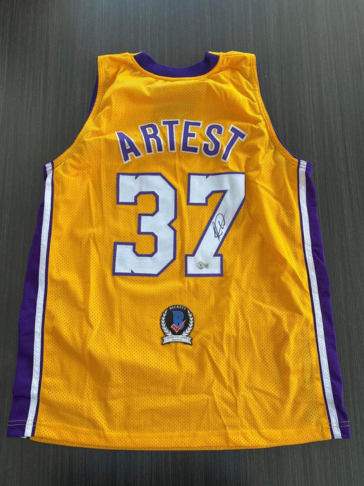 Ron Artest Los Angeles Lakers Autographed Custom Jersey Beckett