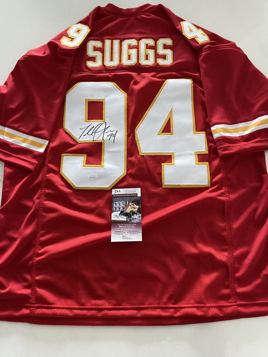 Terrell Suggs Kansas City Chiefs Autographed Custom Jersey JSA