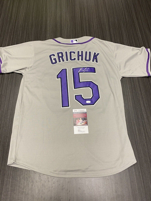 Randal Grichuk Colorado Rockies Autographed Custom Jersey JSA