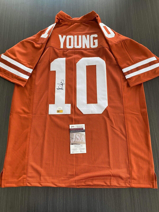 Vince Young Texas Longhorns Autographed Custom Jersey JSA