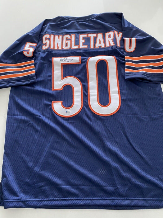 Mike Singletary Chicago Bears Autographed Custom Jersey Beckett