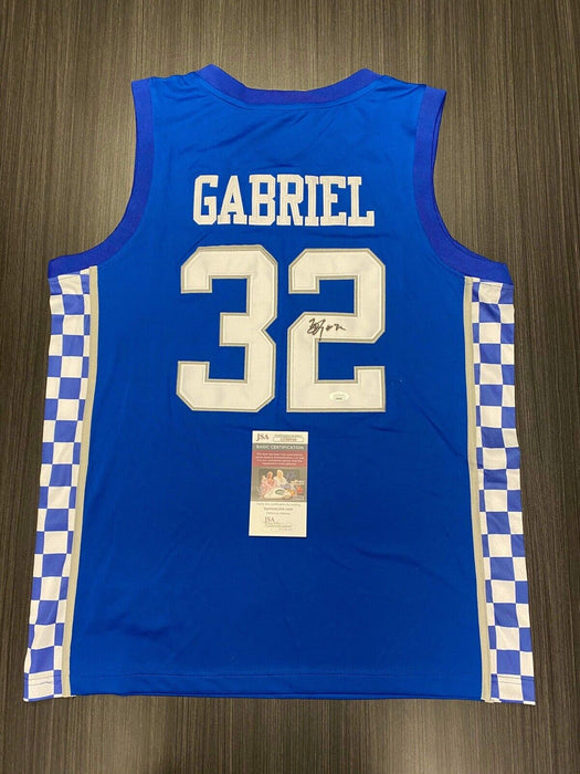 Wenyen Gabriel Kentucky Wildcats Autographed Custom Jersey JSA